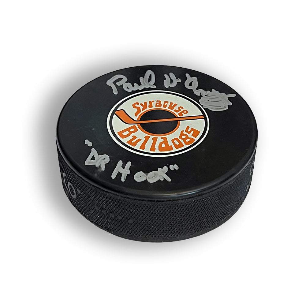 Signed BULLDOGS Hockey Puck McCracken