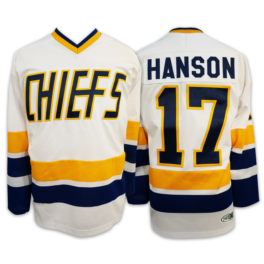 Movie Hanson Brothers 17 Steve Hockey Jersey Charlestown Chiefs Slap Shot  Sewn
