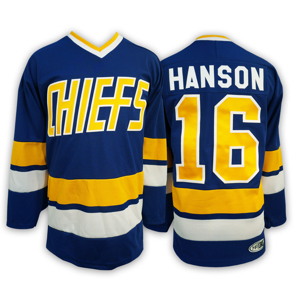 #16 Hanson Charlestown Chiefs Hockey Jersey XXX-Large 64