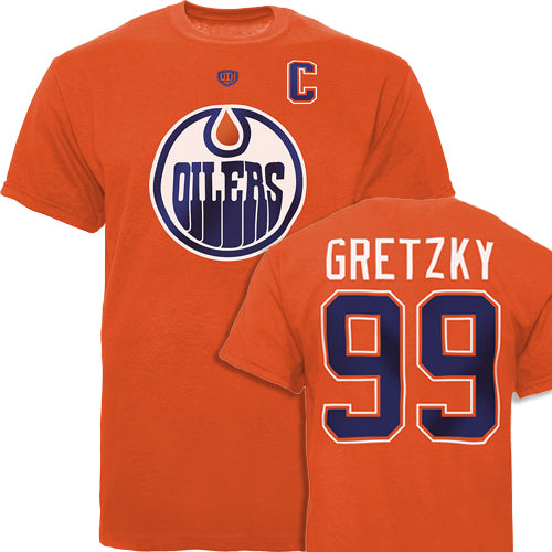 Edmonton Oilers #99 GRETZKY Orange T-shirt