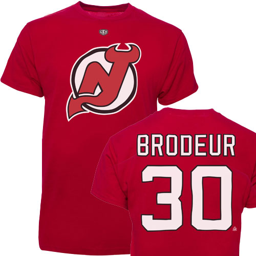New Jersey Devils #30 BRODEUR NHL T-shirt