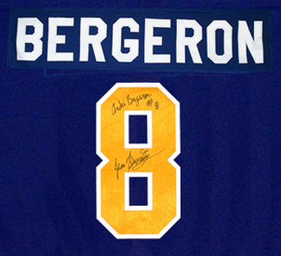 *SIGNED* #8 BERGERON Charlestown CHIEFS jersey