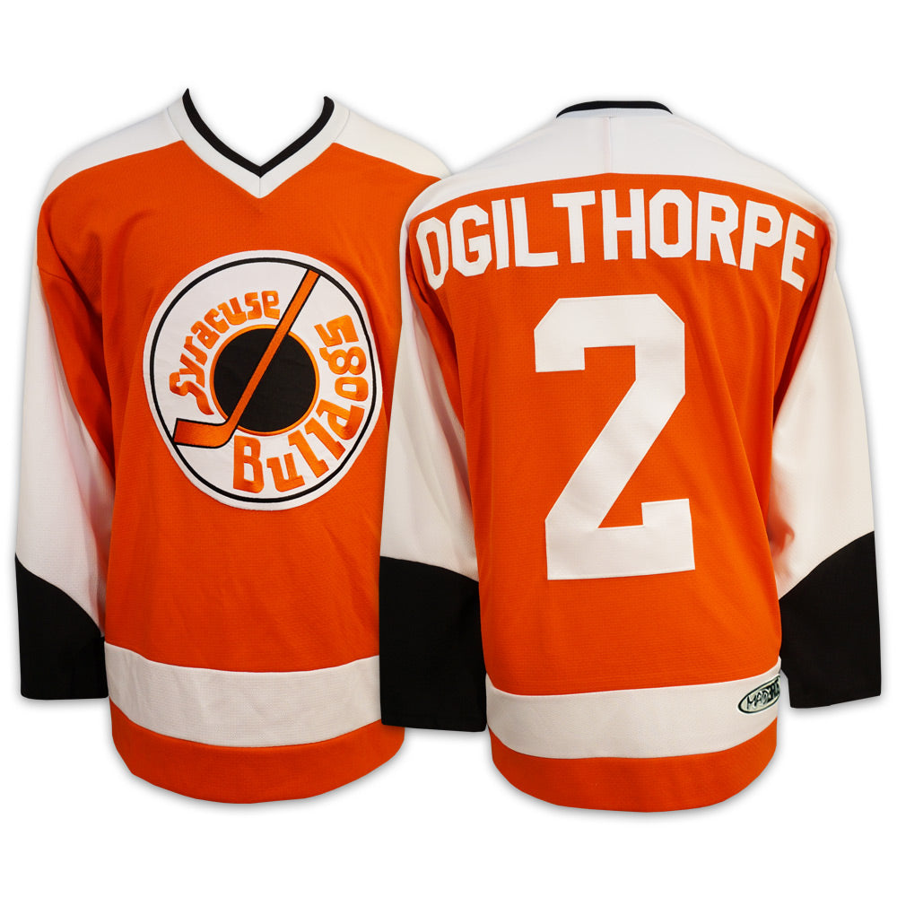 #2 OGILTHORPE Syracuse BULLDOGS Hockey Jersey *SlapShot*