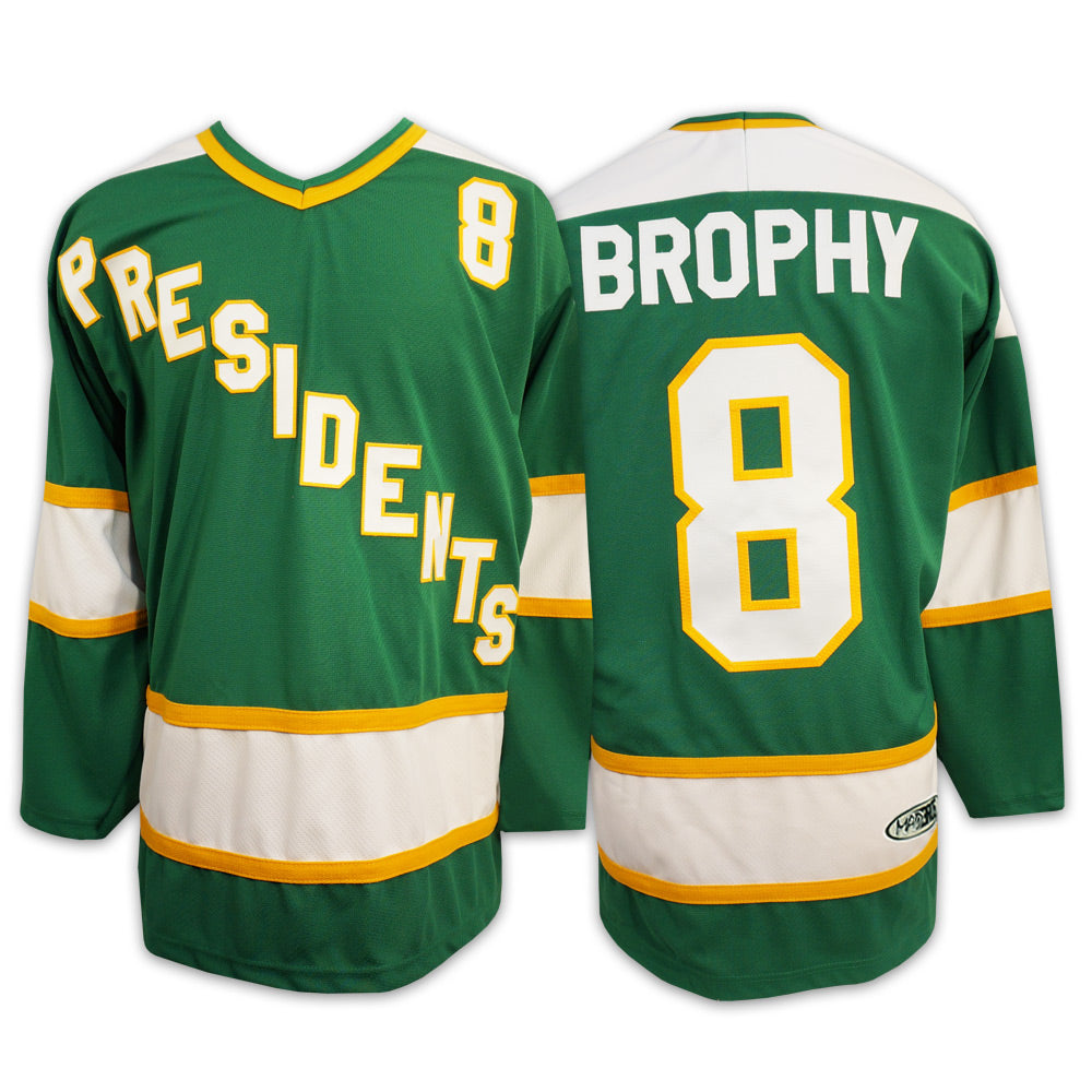 #8 BROPHY Hyannisport PRESIDENTS Hockey Jersey *SlapShot*