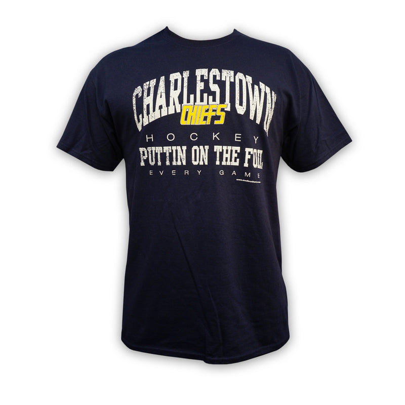 Charlestown CHIEFS “Puttin’ on the Foil” SlapShot T-shirt