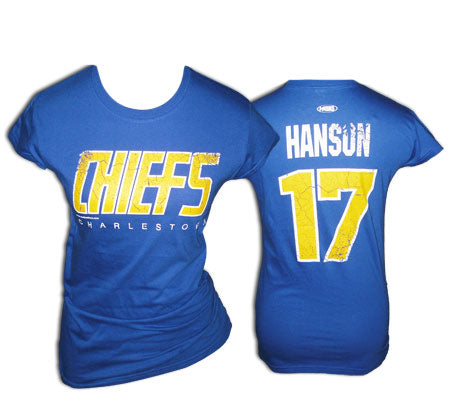 Women’s Charlestown CHIEFS T-shirt #17 HANSON