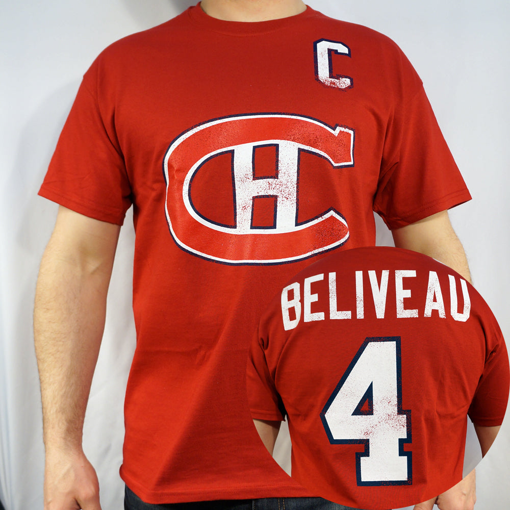 Montreal Canadiens #4 BELIVEAU NHL T-shirt