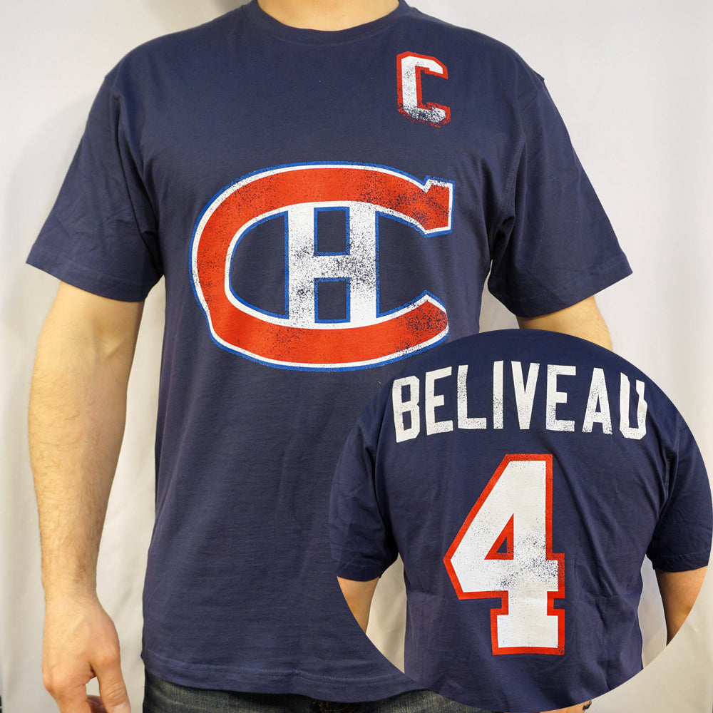 Montreal Canadiens #4 BELIVEAU NHL T-shirt