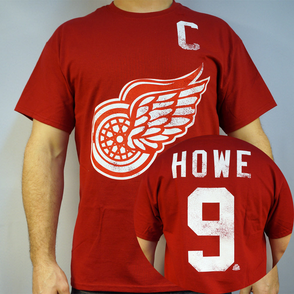 Detroit Red Wings #9 HOWE NHL T-shirt