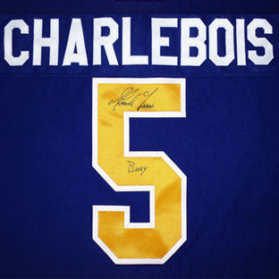*SIGNED* #5 CHARLEBOIS Charlestown CHIEFS jersey