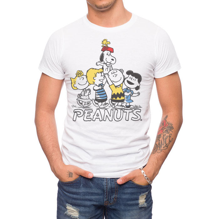 Spreadshirt Peanuts Snoopy Et Le Gang Pose De Groupe T-Shirt