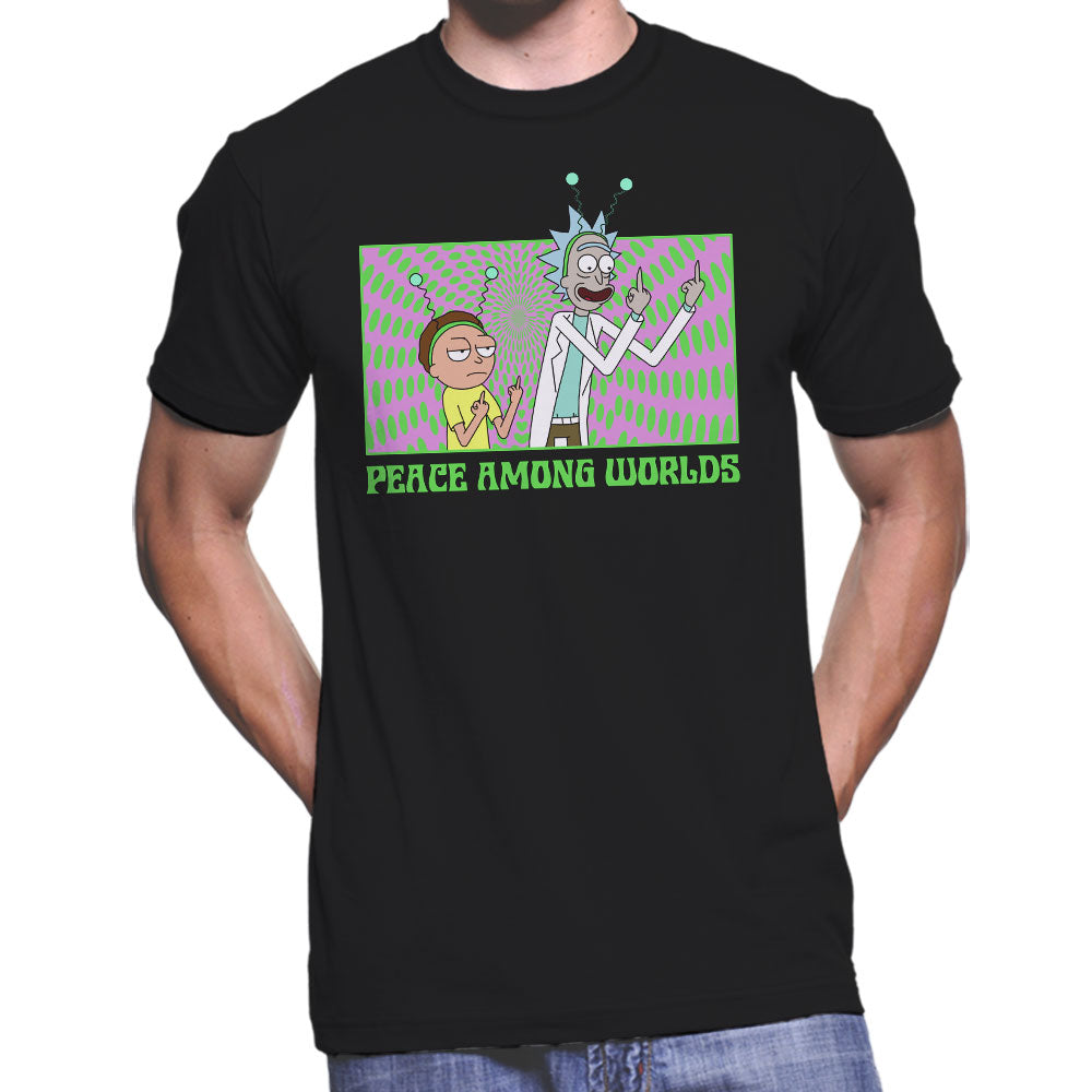 Rick and Morty Peace T-shirt