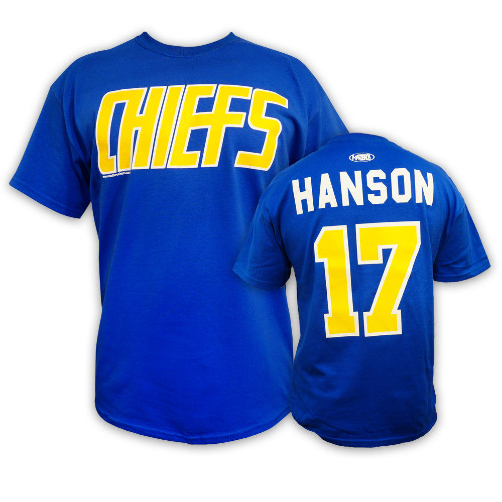 Vintage Charlestown Chiefs Hockey Jersey Sz M Blue Slap Shot Hanson Brothers
