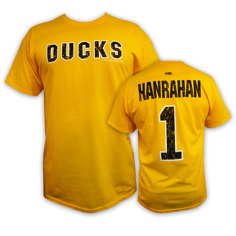 #1 HANRAHAN SlapShot DUCKS T-shirt