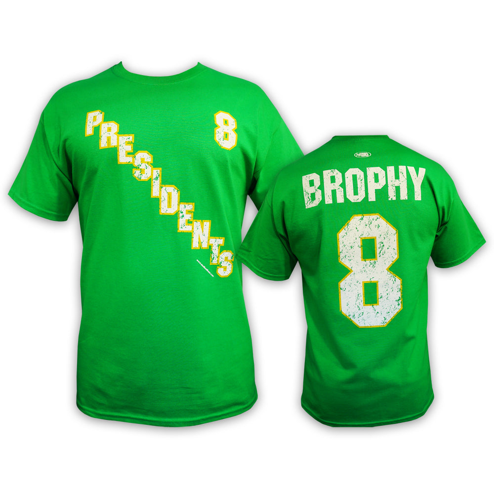 #8 BROPHY Slap Shot PRESIDENTS T-shirt